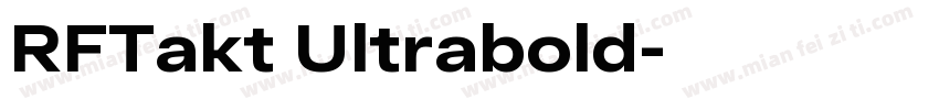 RFTakt Ultrabold字体转换
